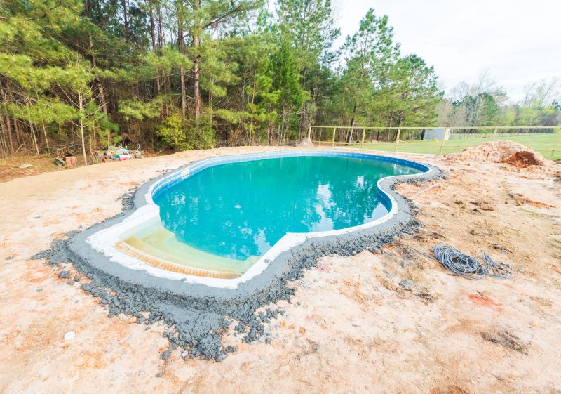 Pool Preparation Yard Leveling